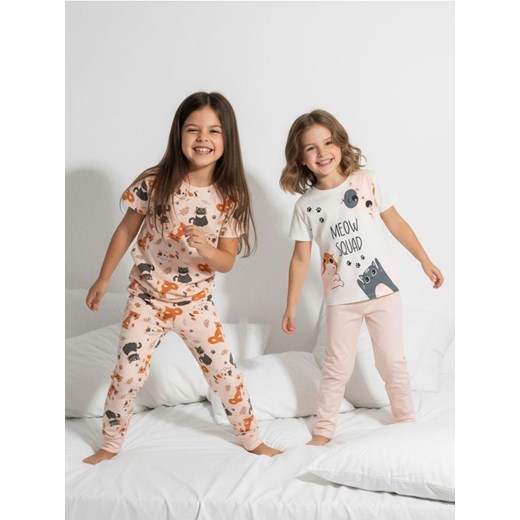 Sinsay - Piżamy dwuczęściowe 2 pack - kremowy ze sklepu Sinsay w kategorii Piżamy dziecięce - zdjęcie 187523421