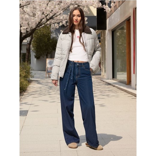 Sinsay - Koszulka z długimi rękawami - kremowy ze sklepu Sinsay w kategorii Bluzki damskie - zdjęcie 187523451