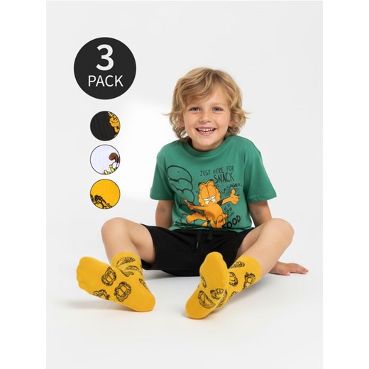 Sinsay - Skarpetki 3 pack Garfield - wielobarwny ze sklepu Sinsay w kategorii Skarpetki dziecięce - zdjęcie 187523473