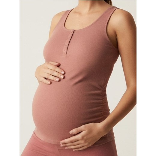 Sinsay - Bawełniana bluzka na ramiączkach - różowy ze sklepu Sinsay w kategorii Bluzki ciążowe - zdjęcie 187523481
