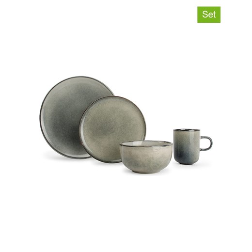 Salt and Pepper 16-częściowy zestaw &quot;Meridian&quot; w kolorze szaro-beżowym ze sklepu Limango Polska w kategorii Naczynia - zdjęcie 187523544