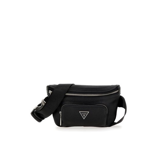 Saszetka nerka Guess Certosa Saffiano Smart Mini Bags HMECSA P3332 Czarny ze sklepu eobuwie.pl w kategorii Saszetki - zdjęcie 187523670