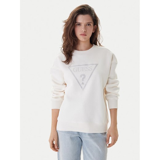 Guess Bluza W6RQ16 KB681 Écru Regular Fit ze sklepu MODIVO w kategorii Bluzy damskie - zdjęcie 187523732