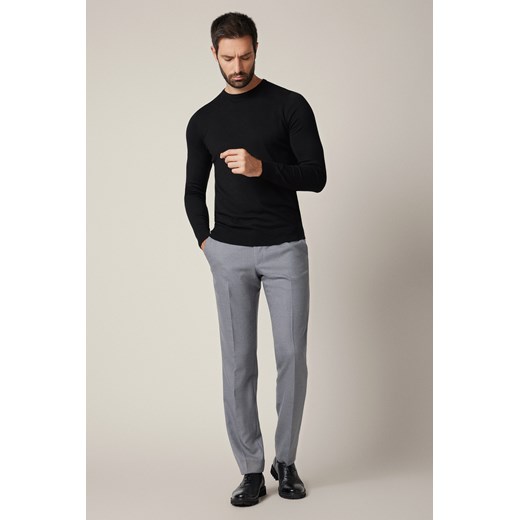 Spodnie Szare Wełniane z Elastycznym Pasem Artemio ze sklepu Lancerto S.A. w kategorii Spodnie męskie - zdjęcie 187524050