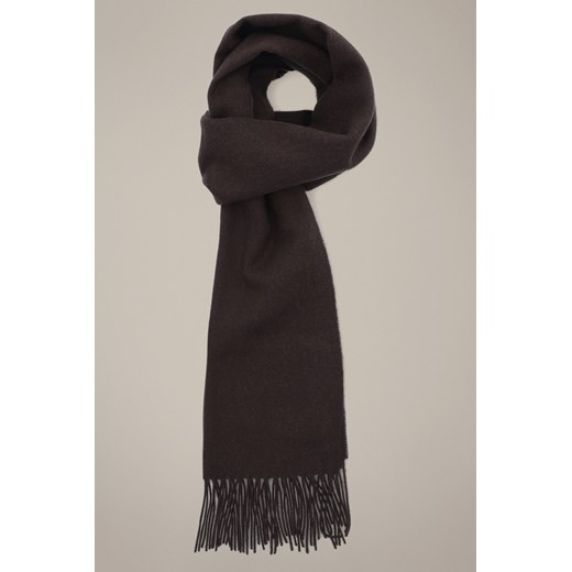 Szal Wełniany Brązowy Unisex ze sklepu Lancerto S.A. w kategorii Dodatki męskie - zdjęcie 187524071