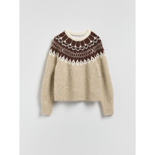 Reserved - Sweter z dodatkiem wełny - wielobarwny ze sklepu Reserved w kategorii Swetry damskie - zdjęcie 187524094
