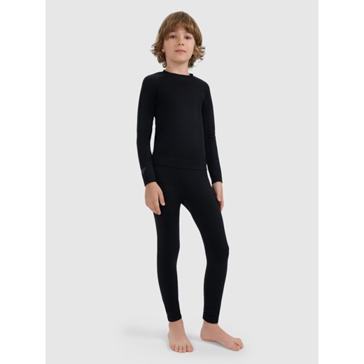 Chłopięca bielizna termoaktywna komplet 4F 4FJRAW25USEAU267 - czarna ze sklepu Sportstylestory.com w kategorii Bielizna termoaktywna - zdjęcie 187524551