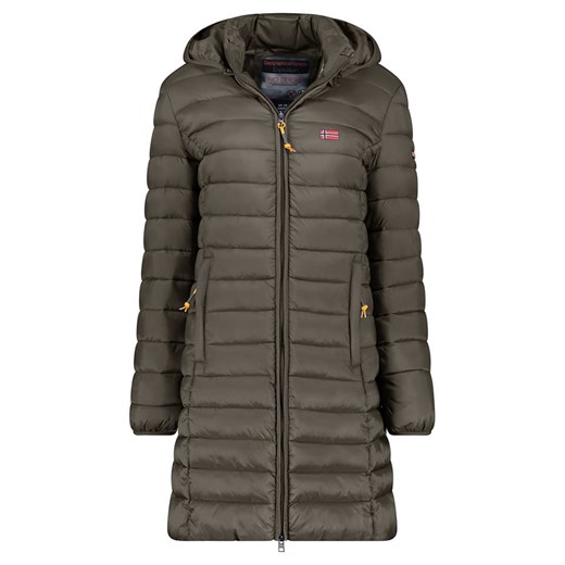 Geographical Norway Płaszcz pikowany &quot;Atikolor&quot; w kolorze khaki ze sklepu Limango Polska w kategorii Kurtki damskie - zdjęcie 187525322