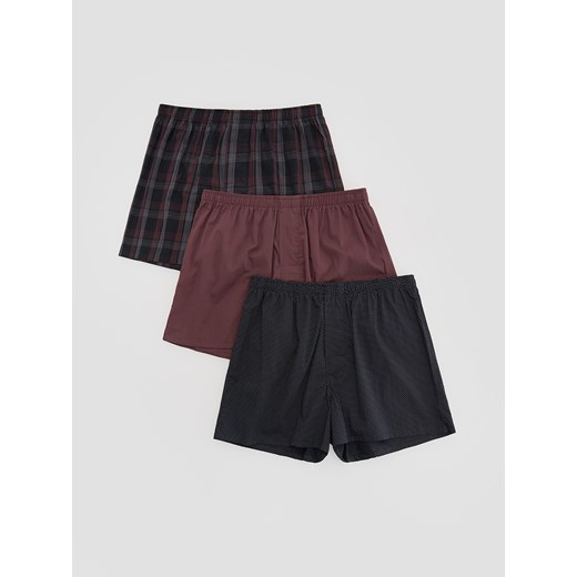 Reserved - 3 pack bokserek Loose - bordowy ze sklepu Reserved w kategorii Majtki męskie - zdjęcie 187525614