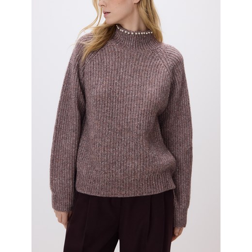 Reserved - Sweter z metalizowaną nicią - jasnofioletowy ze sklepu Reserved w kategorii Swetry damskie - zdjęcie 187525740