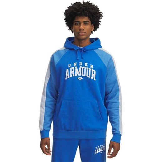 Bluza męska Rival Fleece Colorblock Under Armour ze sklepu SPORT-SHOP.pl w kategorii Bluzy męskie - zdjęcie 187526130