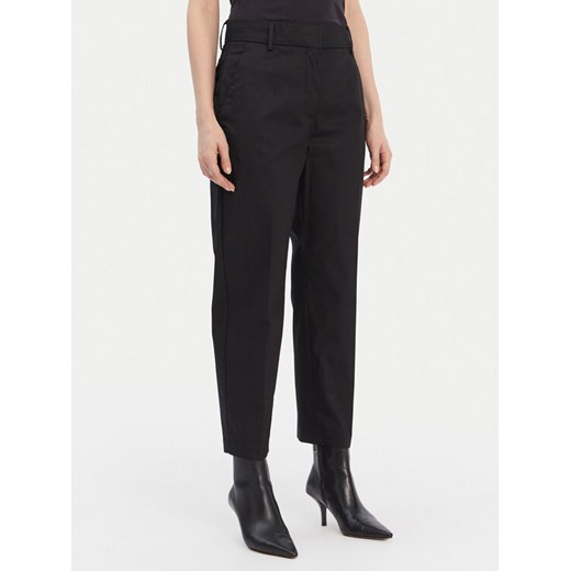 Tommy Hilfiger Chinosy WW0WW40504 Czarny Straight Fit ze sklepu MODIVO w kategorii Spodnie damskie - zdjęcie 187526314