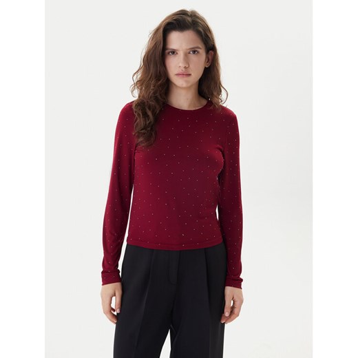 ONLY Bluzka Zita 15358986 Bordowy Regular Fit ze sklepu MODIVO w kategorii Bluzki damskie - zdjęcie 187526344