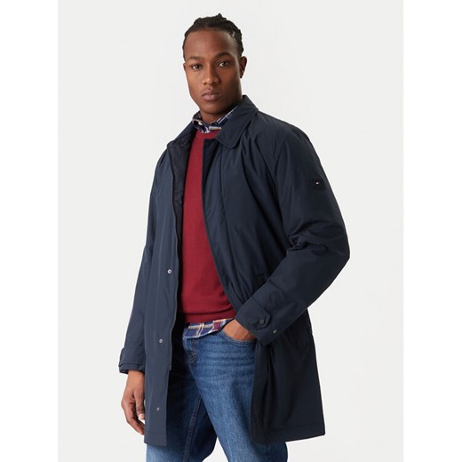 Tommy Hilfiger Płaszcz przejściowy MW0MW42569 Granatowy Regular Fit ze sklepu MODIVO w kategorii Płaszcze męskie - zdjęcie 187526372