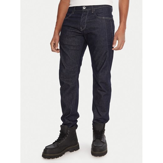 G-Star Raw Jeansy Contor 3D D27222-D316 Granatowy Slim Fit ze sklepu MODIVO w kategorii Spodnie męskie - zdjęcie 187526383