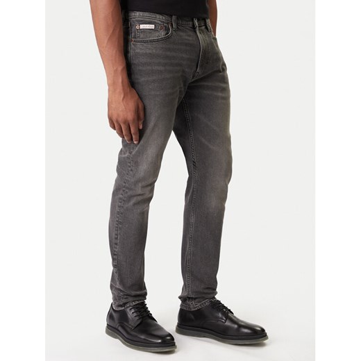 Calvin Klein Jeans Jeansy LV04RD702G Szary Slim Fit ze sklepu MODIVO w kategorii Jeansy męskie - zdjęcie 187526384