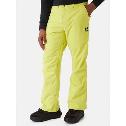 Quiksilver Spodnie snowboardowe Estate EQYTP03237 Żółty Slim Fit ze sklepu MODIVO w kategorii Spodnie męskie - zdjęcie 187526392