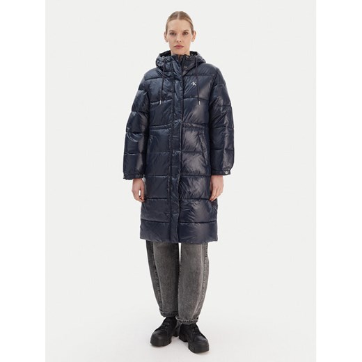 Calvin Klein Jeans Kurtka zimowa LV047D506G Granatowy Relaxed Fit ze sklepu MODIVO w kategorii Kurtki damskie - zdjęcie 187526393