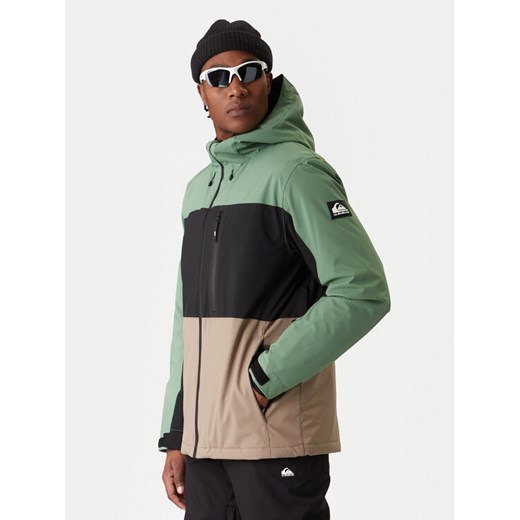 Quiksilver Kurtka snowboardowa Sycamore Block 20K JK EQYTJ03503 Zielony Relaxed Fit ze sklepu MODIVO w kategorii Kurtki męskie - zdjęcie 187526394