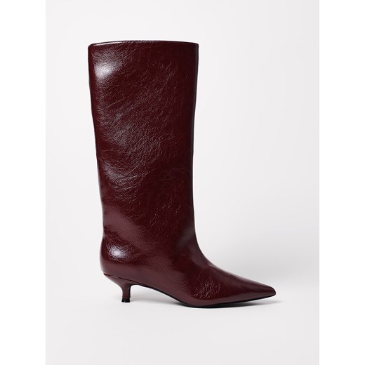 Mohito - Kozaki na szpilce - mahoń ze sklepu Mohito w kategorii Kozaki damskie - zdjęcie 187527141