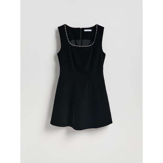 Reserved - Sukienka mini ze zdobieniem - czarny ze sklepu Reserved w kategorii Sukienki - zdjęcie 187527434