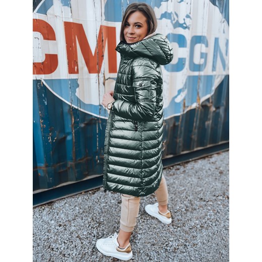 Kurtka zimowa damska pikowana LESSI zielona Dstreet TY5524 ze sklepu DSTREET.PL w kategorii Kurtki damskie - zdjęcie 187528040