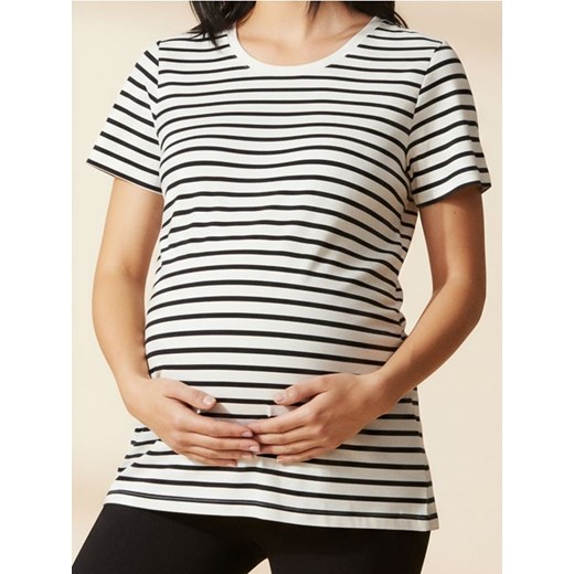 Sinsay - Bawełniana koszulka w paski - wielobarwny ze sklepu Sinsay w kategorii Bluzki ciążowe - zdjęcie 187528471