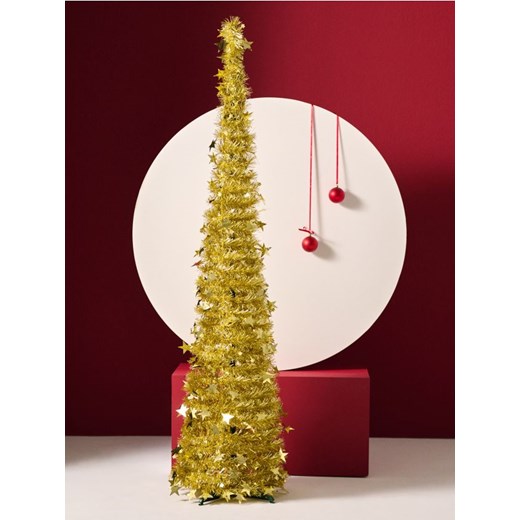 Sinsay - Dekoracja świąteczna w kształcie choinki - złoty ze sklepu Sinsay w kategorii Dekoracje bożonarodzeniowe - zdjęcie 187528541