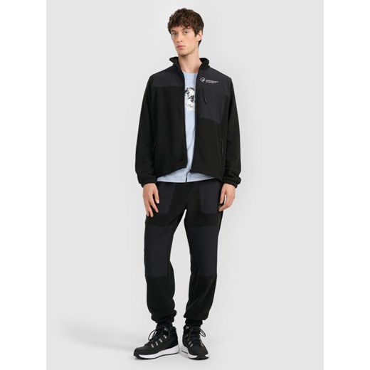 Męskie spodnie dresowe joggery 4F 4FRAW25TTROM1711 - czarne ze sklepu Sportstylestory.com w kategorii Spodnie męskie - zdjęcie 187528710