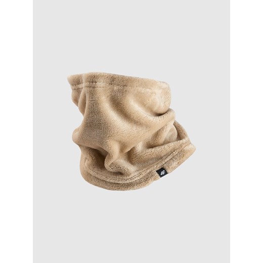 Dziecięcy komin 4F 4FJWAW25ABDAU129 - brązowy ze sklepu Sportstylestory.com w kategorii Szaliki dziecięce - zdjęcie 187528832