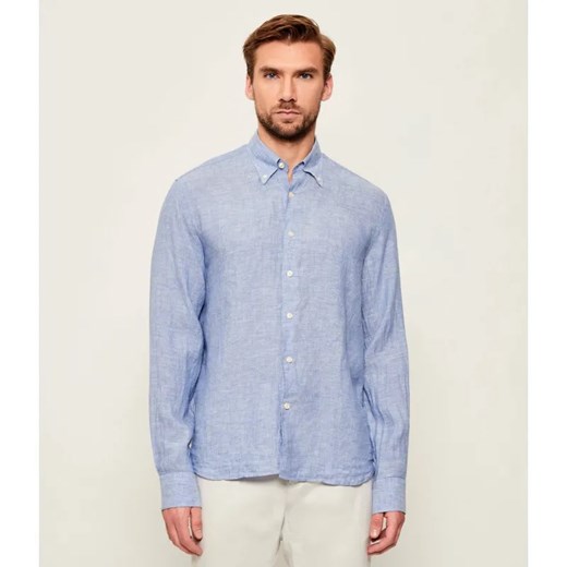 Oscar Jacobson Lniana koszula | Regular Fit ze sklepu Gomez Fashion Store w kategorii Koszule męskie - zdjęcie 187528851