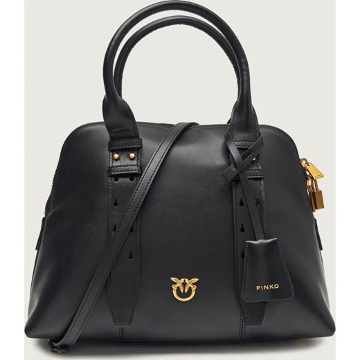 Pinko Skórzany kuferek BOWLING BAG MEDIUM ze sklepu Gomez Fashion Store w kategorii Kuferki - zdjęcie 187529001