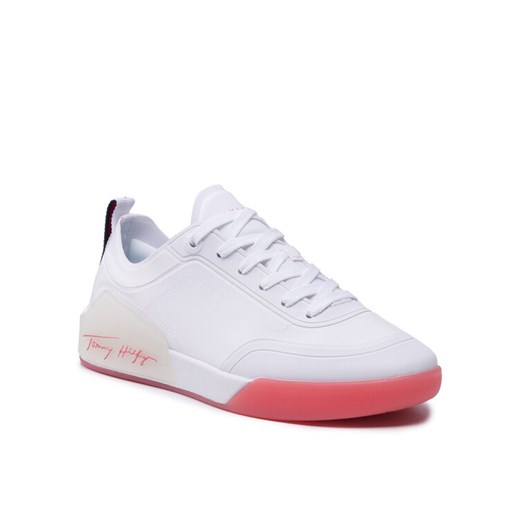 Tommy Hilfiger Sneakersy Elevated Feminine Sneaker FW0FW06325 Biały ze sklepu MODIVO w kategorii Buty sportowe damskie - zdjęcie 187529174