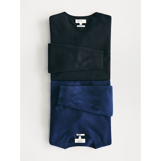 Reserved - Wełniany sweter z dodatkiem kaszmiru - czarny ze sklepu Reserved w kategorii Swetry damskie - zdjęcie 187529512