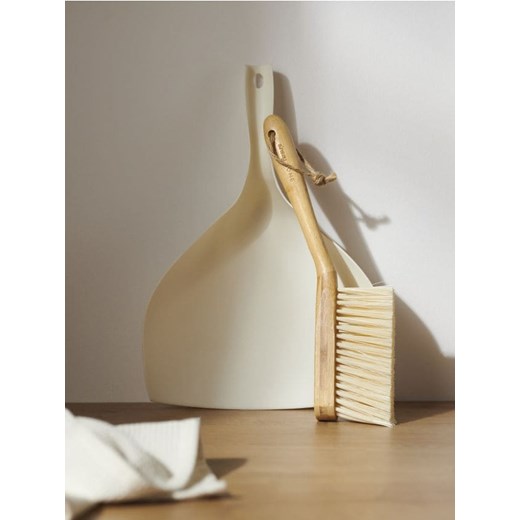 Sinsay - Zmiotka i szufelka - kremowy ze sklepu Sinsay w kategorii Akcesoria kuchenne - zdjęcie 187530152