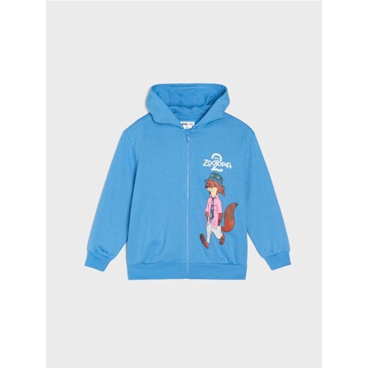 Sinsay - Bluza z kapturem Disney Zwierzogród - niebieski ze sklepu Sinsay w kategorii Bluzy chłopięce - zdjęcie 187530172