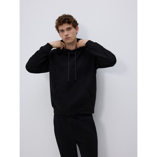Reserved - Bluza regular z kapturem - czarny ze sklepu Reserved w kategorii Bluzy męskie - zdjęcie 187531073