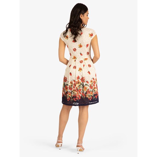 APART Sukienka w kolorze kremowym ze wzorem M okazja Limango Polska