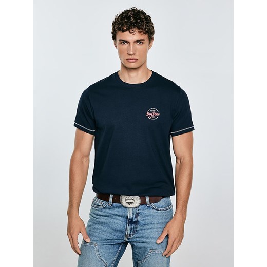BIG STAR Koszulka &quot;Elvin&quot; w kolorze granatowym L wyprzedaż Limango Polska