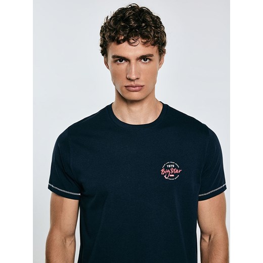 BIG STAR Koszulka &quot;Elvin&quot; w kolorze granatowym L wyprzedaż Limango Polska