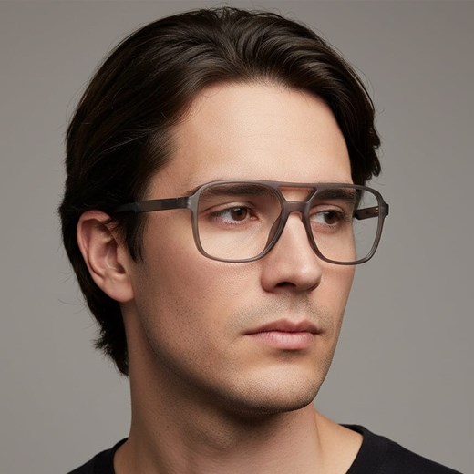 Okulary pilotki do komputera TV smartfona BLUE LIGHT zerówki aviatory 2595D ze sklepu Stylion w kategorii Okulary zerówki damskie - zdjęcie 187531750