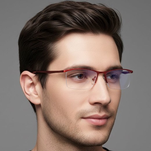 Okulary pod żyłkę do komputera TV smartfona BLUE LIGHT zerówki bordowe 2597B ze sklepu Stylion w kategorii Okulary przeciwsłoneczne damskie - zdjęcie 187531752