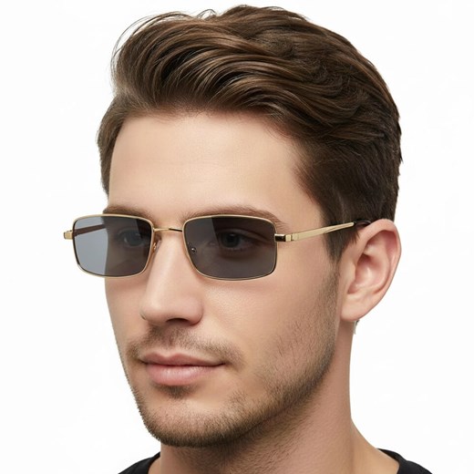 Plusy +3.00 Fotochromowe okulary do czytania z flexami ST342B złote ze sklepu Stylion w kategorii Okulary korekcyjne damskie - zdjęcie 187531754