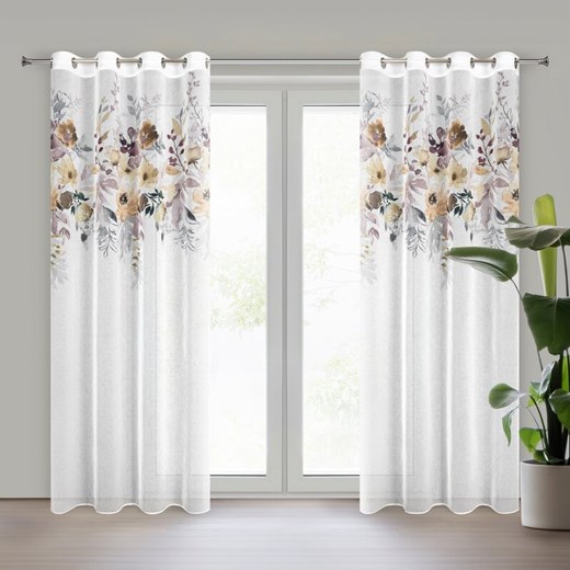 ZASŁONA GOTOWA D91 GRETA 140 X 250 CM BIAŁY ze sklepu lenaodniemowlakadoszkolniaka.pl w kategorii Zasłony - zdjęcie 187532772