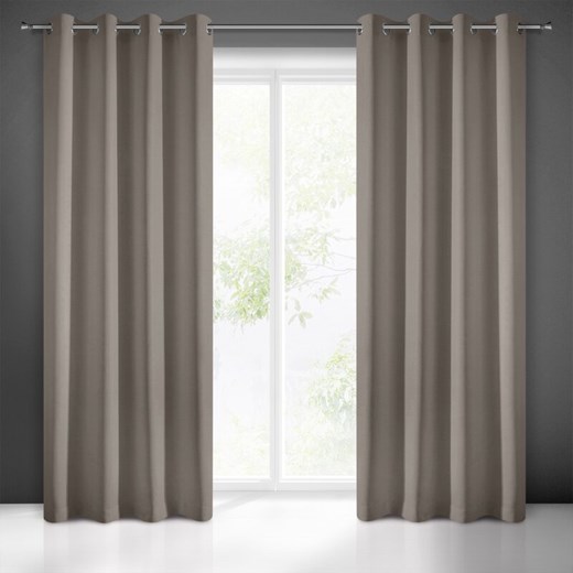 ZASŁONA GOTOWA RITA 140 X 250 CM JASNOBRĄZOWY ze sklepu lenaodniemowlakadoszkolniaka.pl w kategorii Zasłony - zdjęcie 187532792