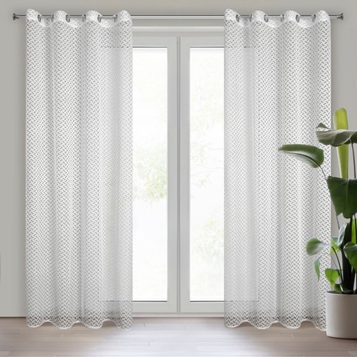 FIRANA GOTOWA LILY 140 X 250 CM BIAŁY ze sklepu lenaodniemowlakadoszkolniaka.pl w kategorii Firany - zdjęcie 187532840