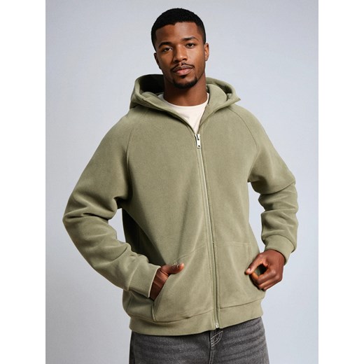 Sinsay - Bluza rozpinana z kapturem - zielony Sinsay 2XL Sinsay