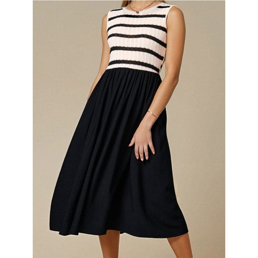 Sinsay - Sukienka z dzianinowym topem - czarny ze sklepu Sinsay w kategorii Sukienki - zdjęcie 187533153