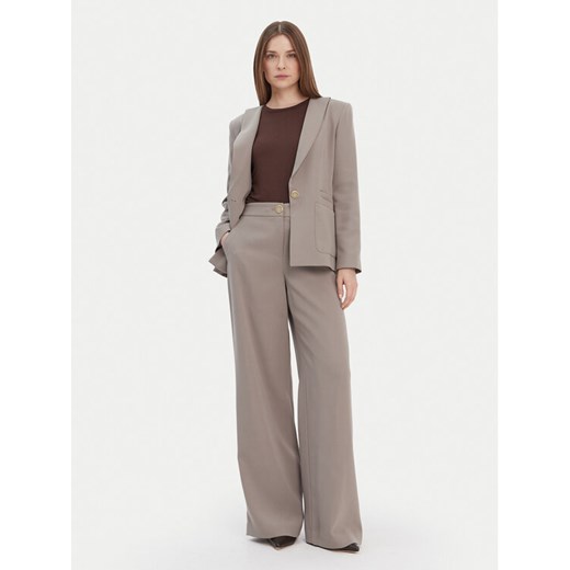 Armani Exchange Spodnie materiałowe XW001264 AF16148 U6242 Beżowy Regular Fit ze sklepu MODIVO w kategorii Spodnie damskie - zdjęcie 187533361