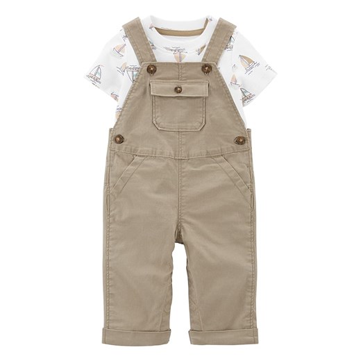 carter&apos;s 2-częściowy zestaw w kolorze beżowo-białym ze sklepu Limango Polska w kategorii Odzież dla niemowląt - zdjęcie 187533443